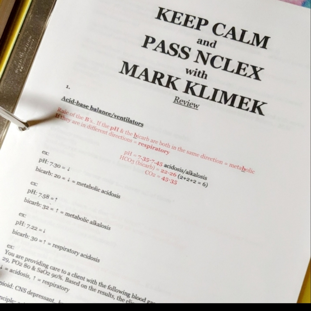 #️⃣1️⃣ 💥MK NCLEX Review Notes💥